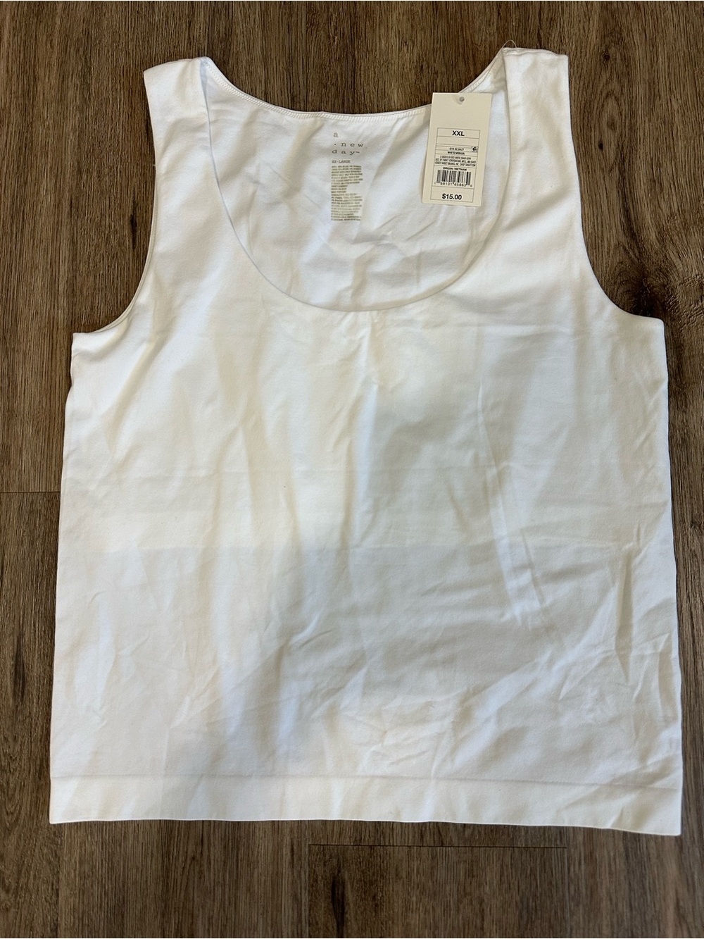 a new day White Scoop Neck Tank Top for Kids